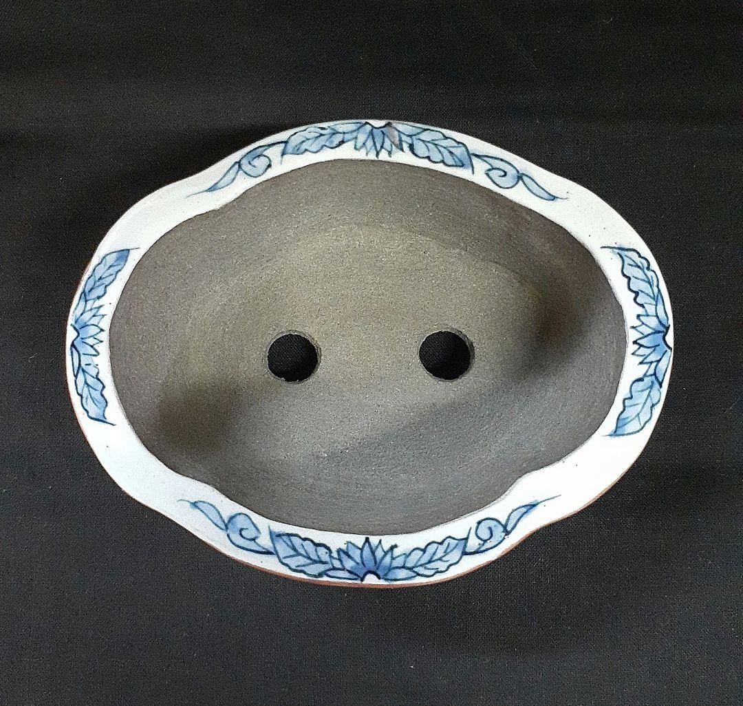 019.【陶翠窯】モッコ型３号盆栽鉢/植木鉢