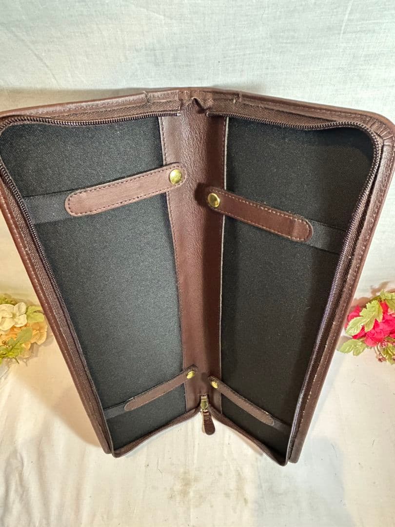 【美品】コーチ　オールドコーチ　ネクタイケース　ネクタイ2枚収納可能　ポーチ付き