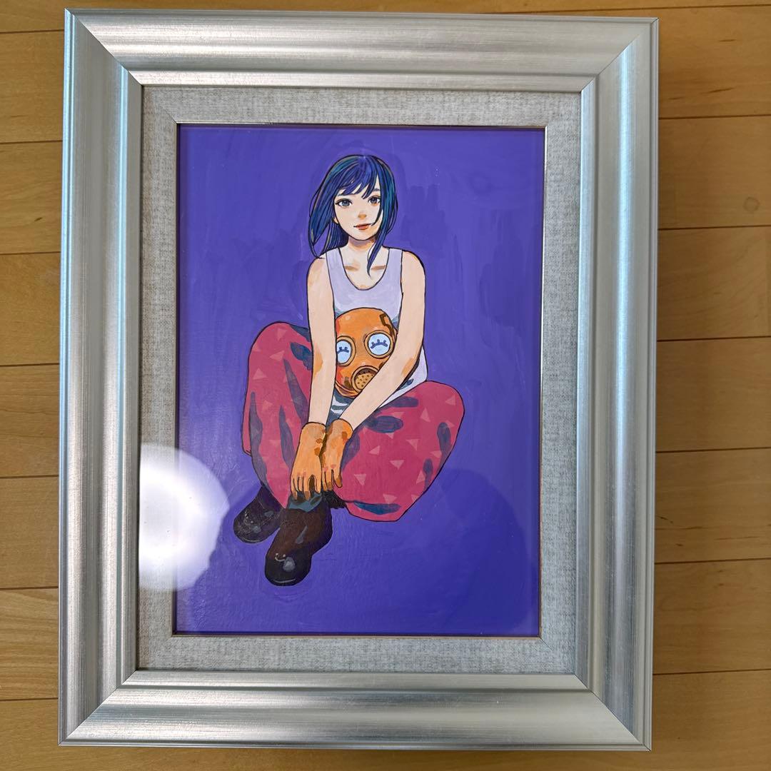 ざしきわらし　原画　アクリル画　額装 333✖️242 サイン入り