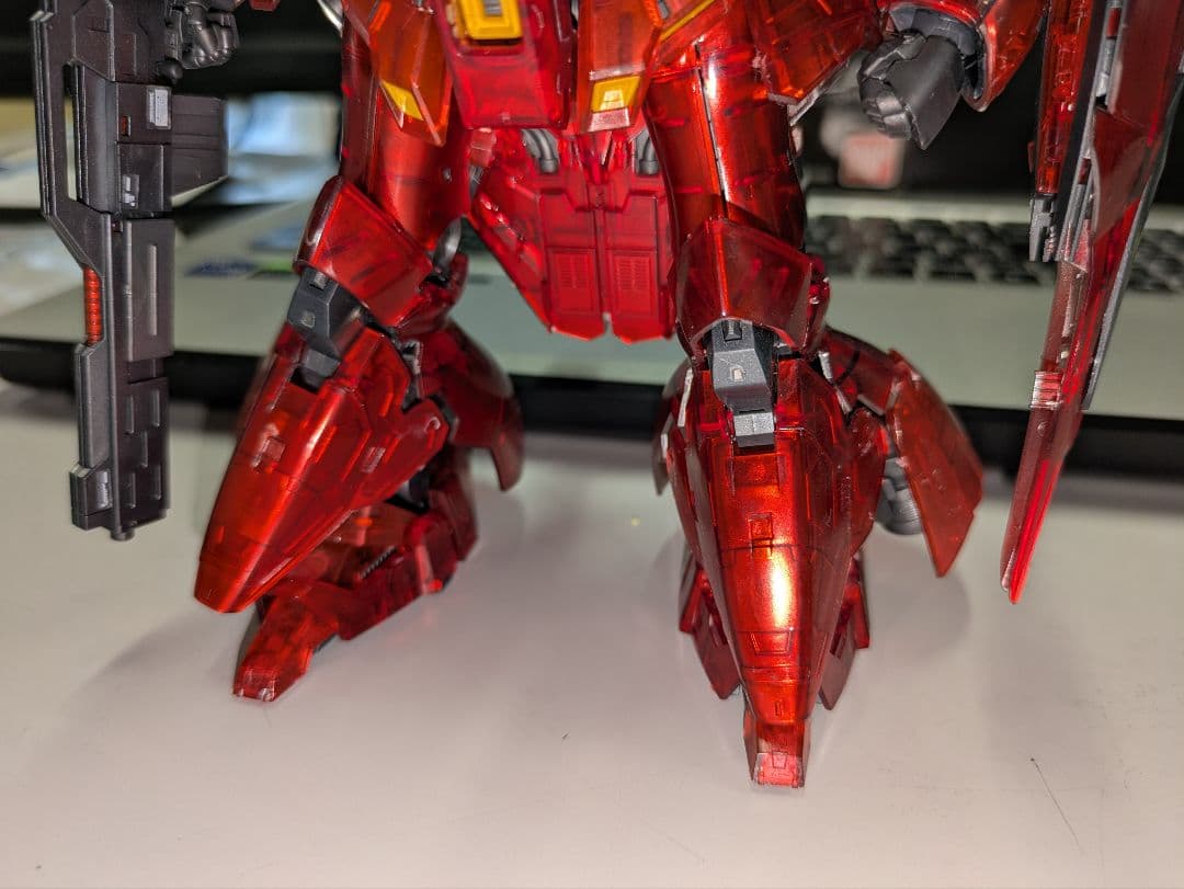 RG サザビー　塗装品　メカニカルコアメッキ風