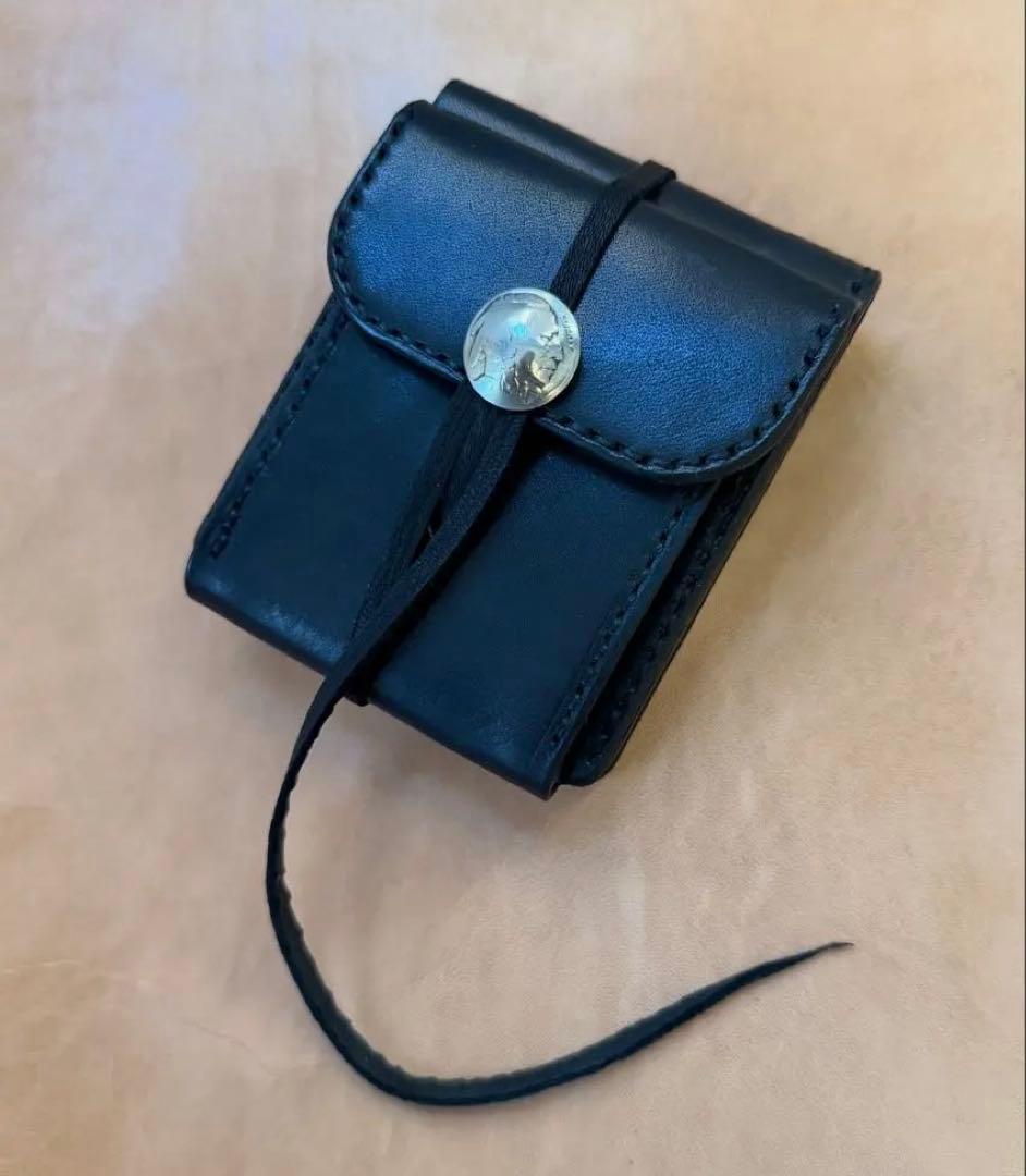 t*i様 ビルフォールドバタフライウォレット　サドルレザー ビーズカラーオーダー