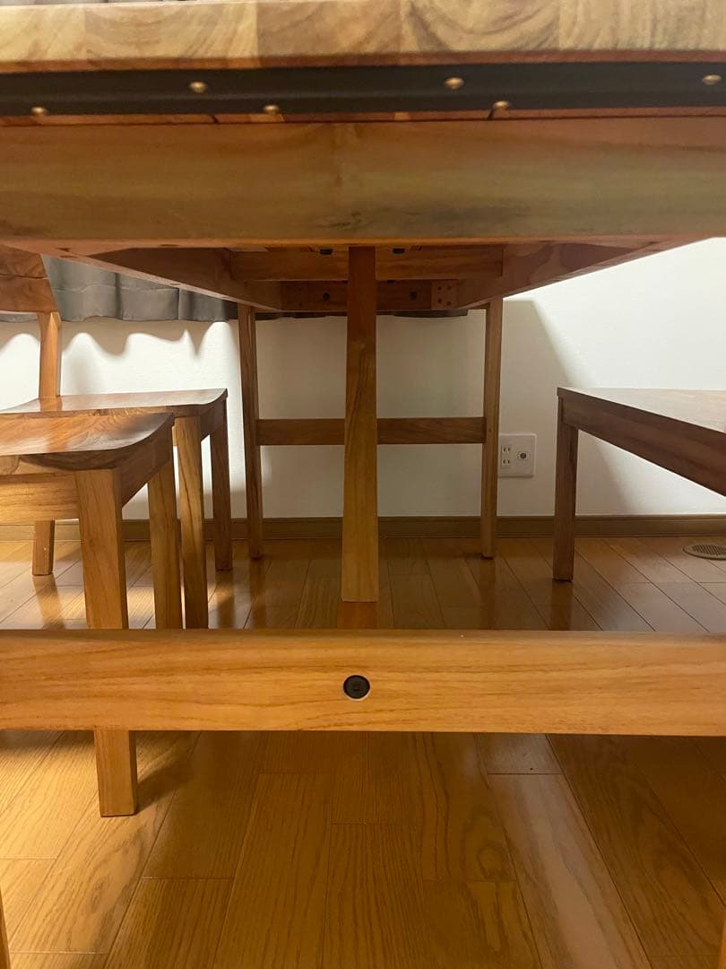 【セット売りのみ】unico ダイニングテーブルセット①