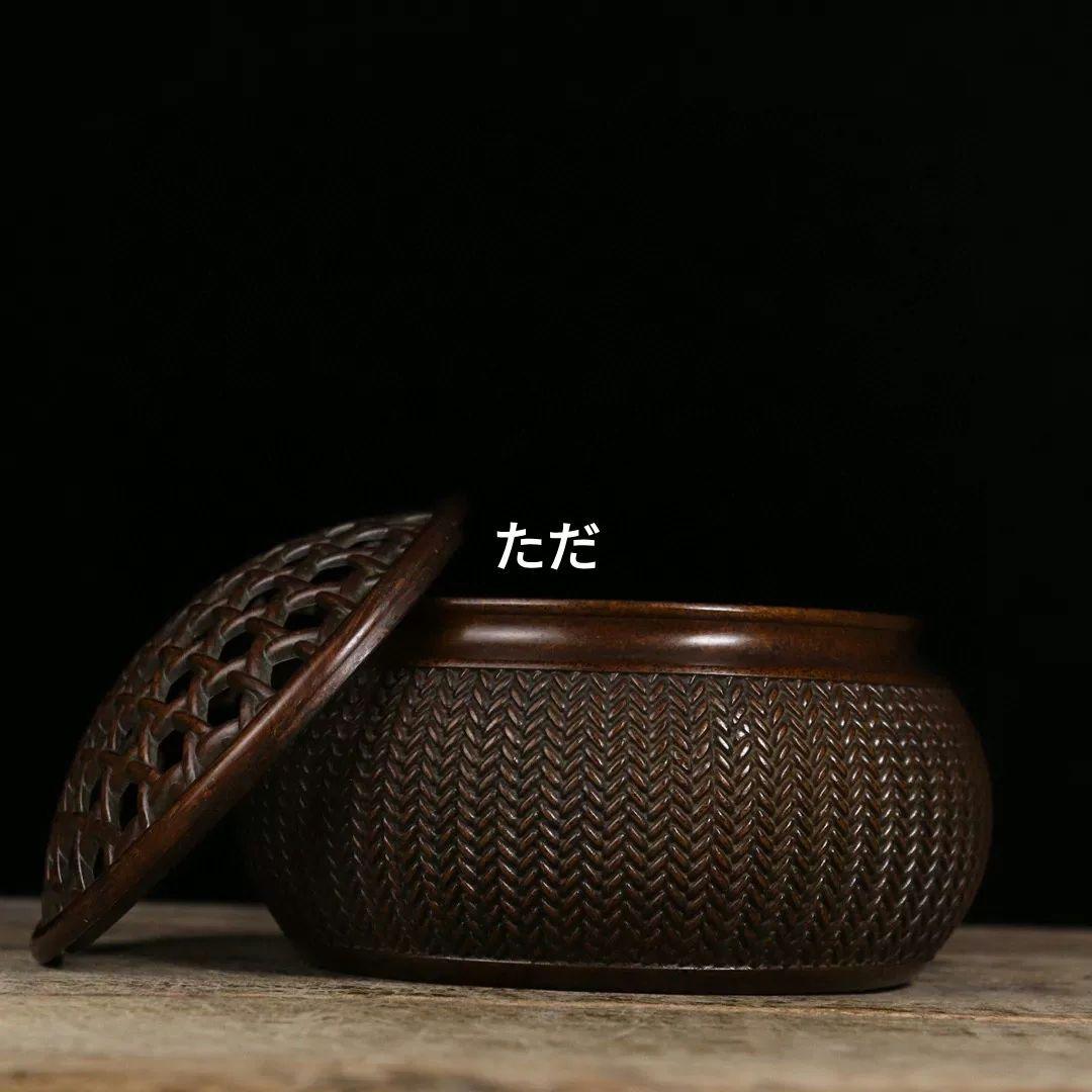 銅器 蘇工香炉 檀香炉 室内盤香炉 茶道具 香道具 工芸品 置物