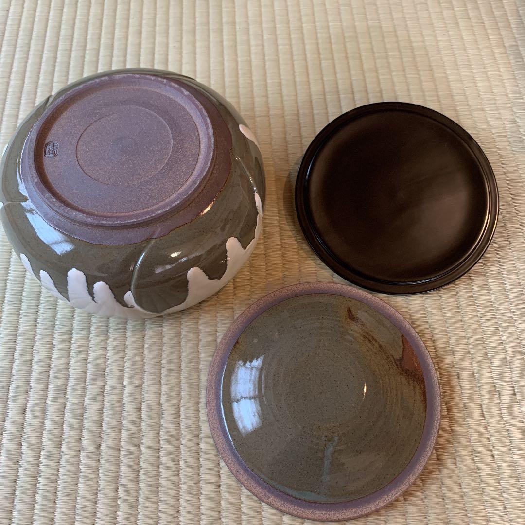 【茶道具】即中斎好　捻梅　水指　宗絢