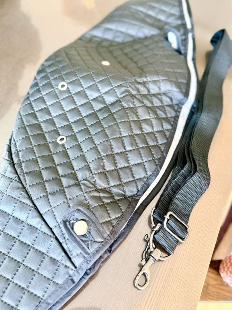 ブラックキルティング ペットカート