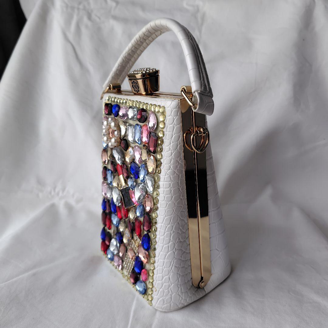 【未使用】ビジュー　ハンドバッグ