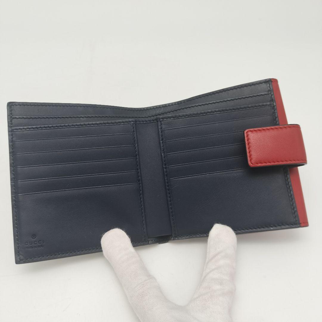 未使用に近い✨グッチ　折り財布　リボン