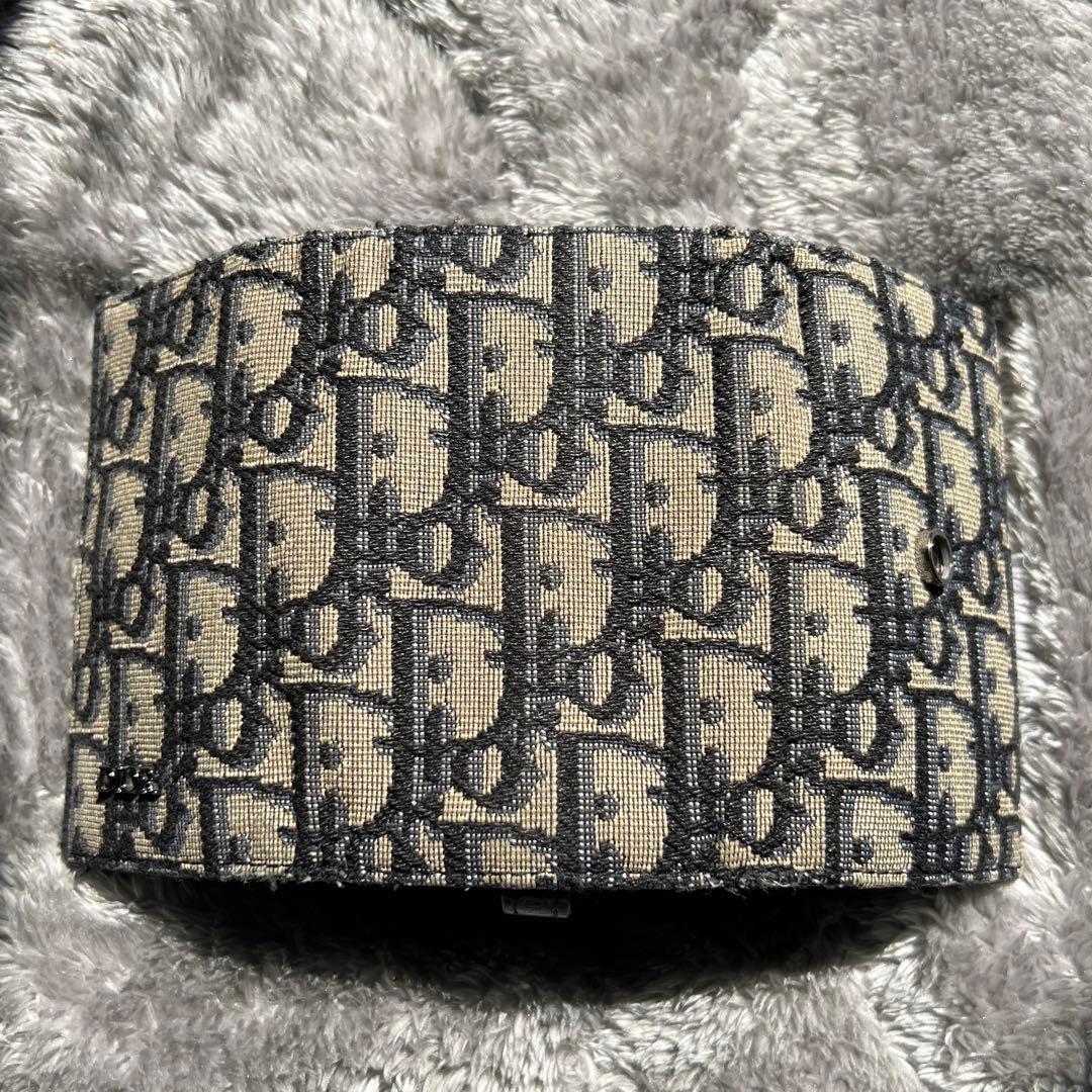 Dior モノグラムキーケース ベージュ/ブラック