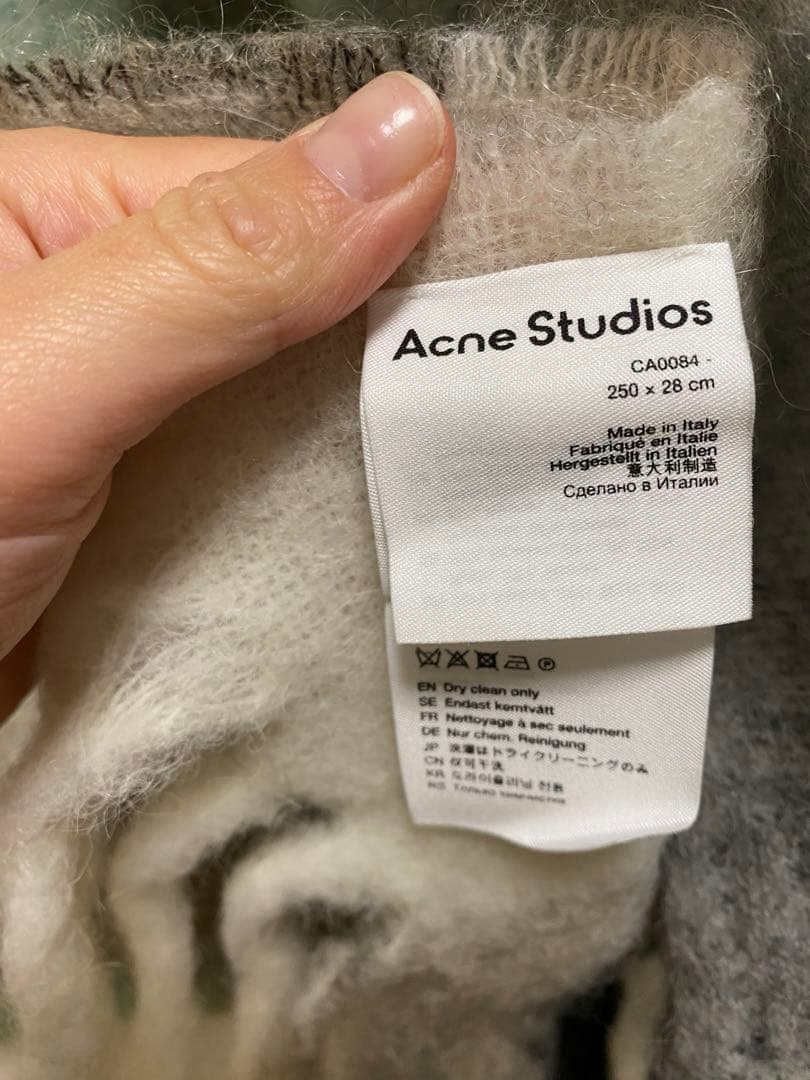 正規品＊Acne Studios＊モヘアチェックスカーフ