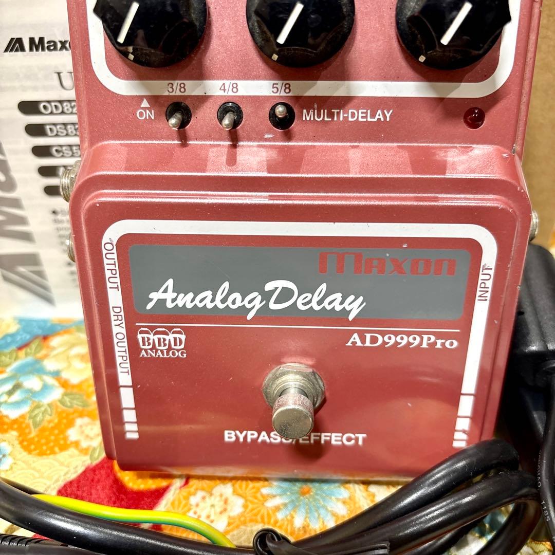 Maxon AD999Pro 90年代日本製ビンテージ箱、取説、アダプター付き