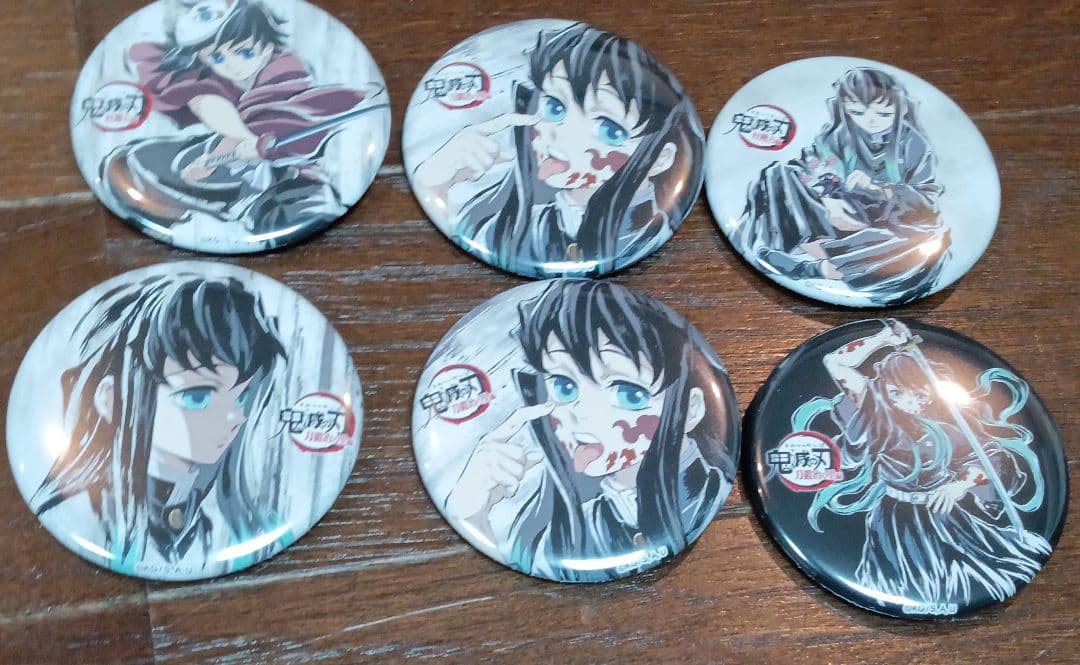 鬼滅の刃　全集中展　時透無一郎　缶バッチ　6個セット