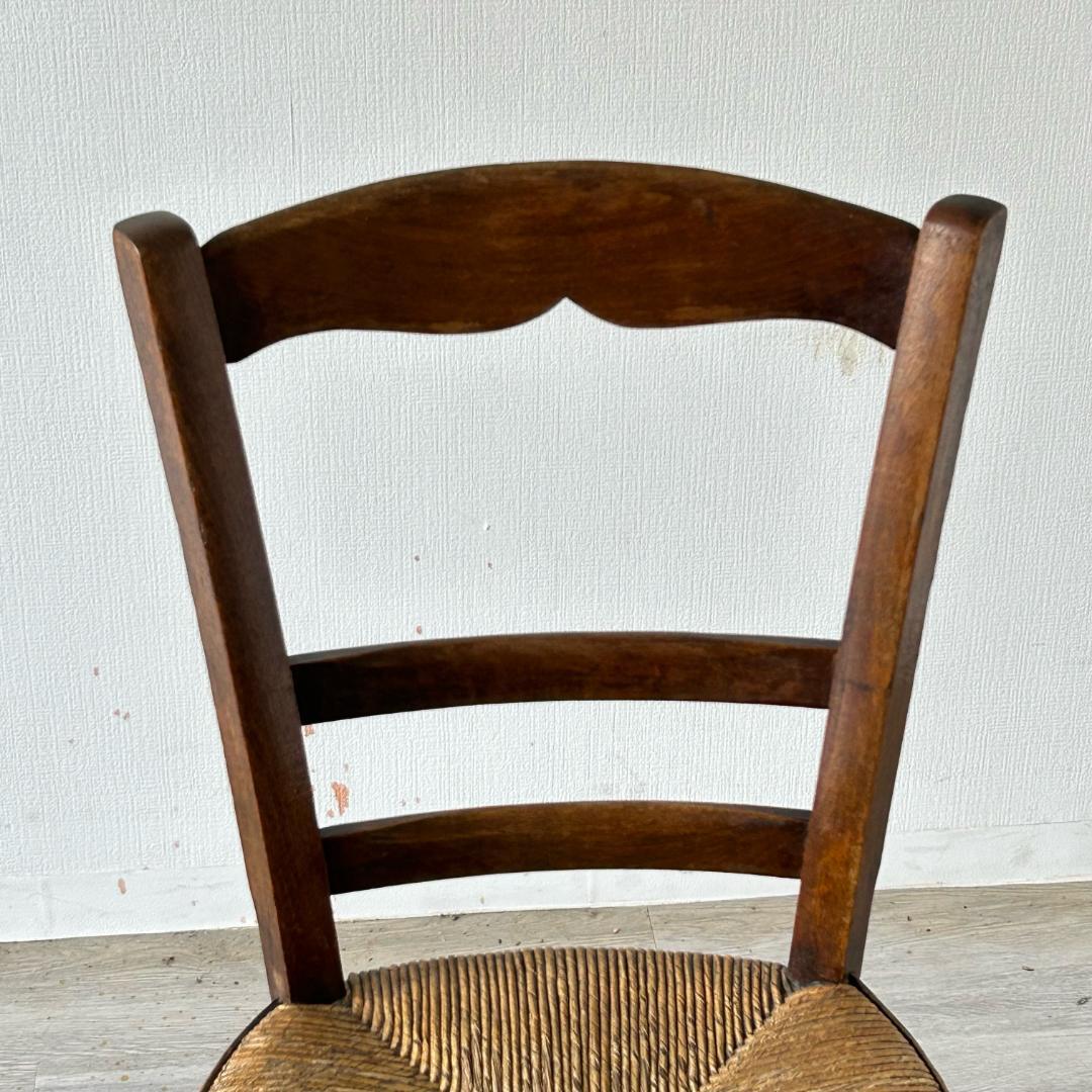 イギリス アンティーク 家具 藁編み チェア 1900年頃 椅子 587A