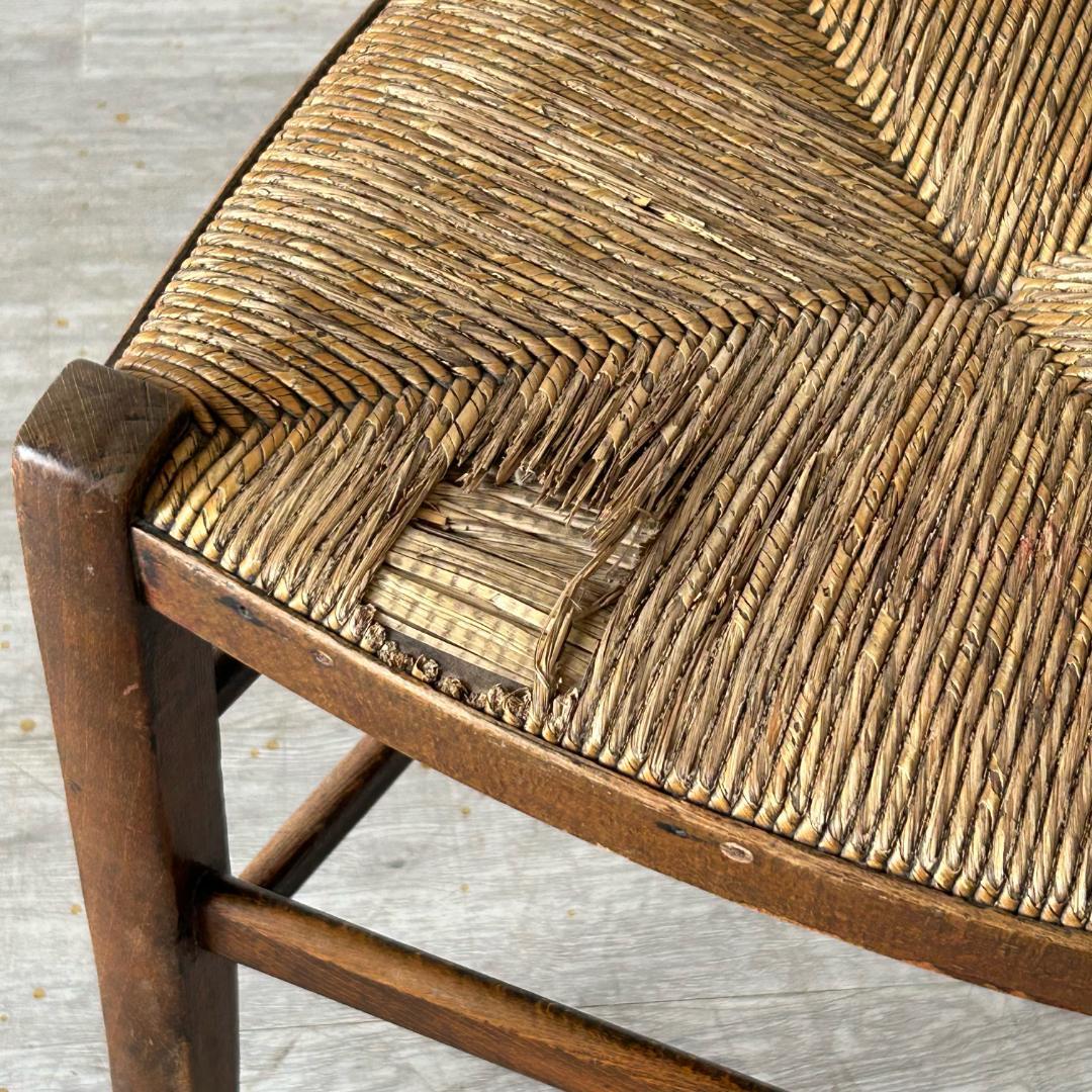 イギリス アンティーク 家具 藁編み チェア 1900年頃 椅子 587A