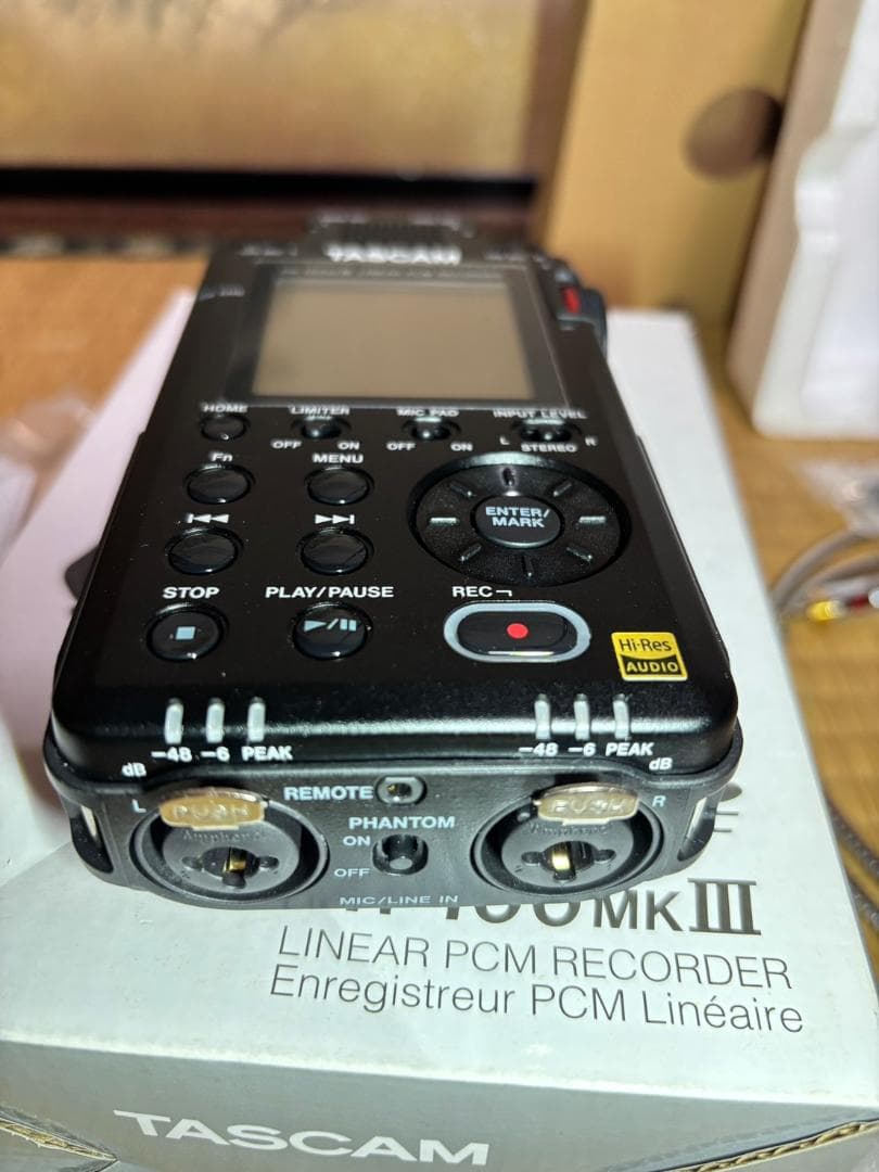 【美品＆追加品】 TASCAM DR-100mkIII PCMレコーダー