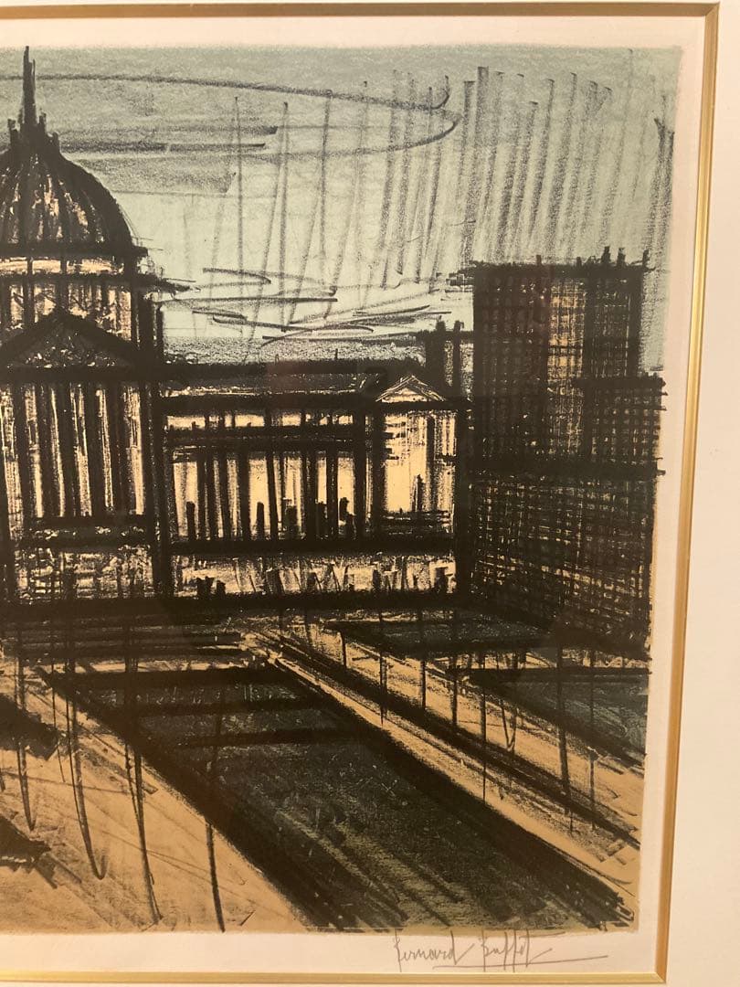 ビュッフェ　「アルバムサンフランシスコNo.３」　リトグラフ　直筆サイン有り