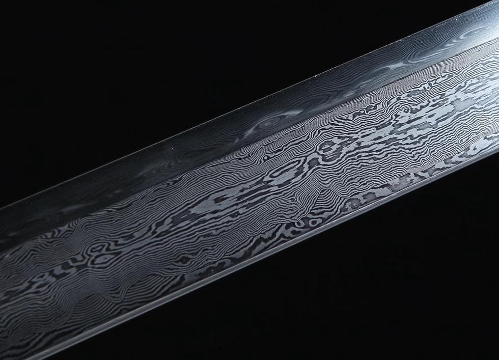 大男将軍刀（黒檀梢） 模造刀 居合刀 武士道 武具 漢剣 唐刀 龍泉剣 手鍛造打