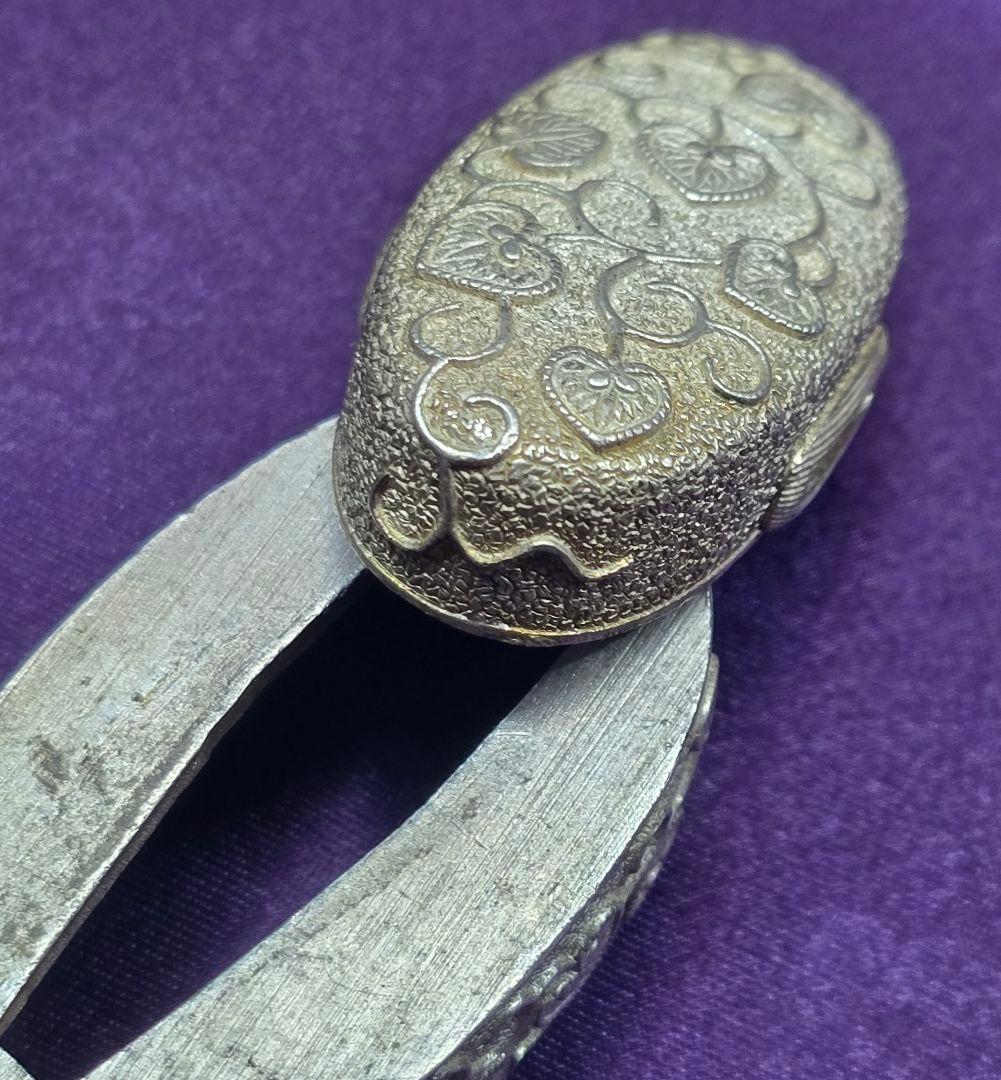 拵金具一作 銀地 3点 刀装具