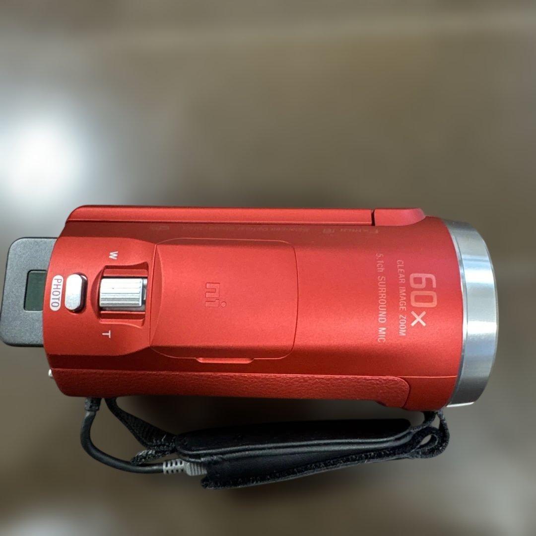 SONY HDR-CX680 ビデオカメラ レッド ハンディカム 動作確認済み