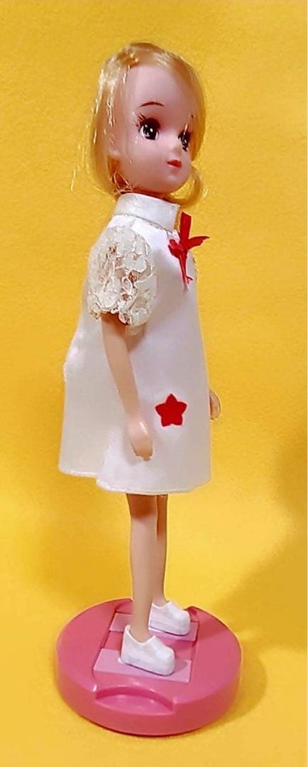 1974年製リカタレントのパットちゃん衣裳ブラウスドレスナース看護婦ワンピース