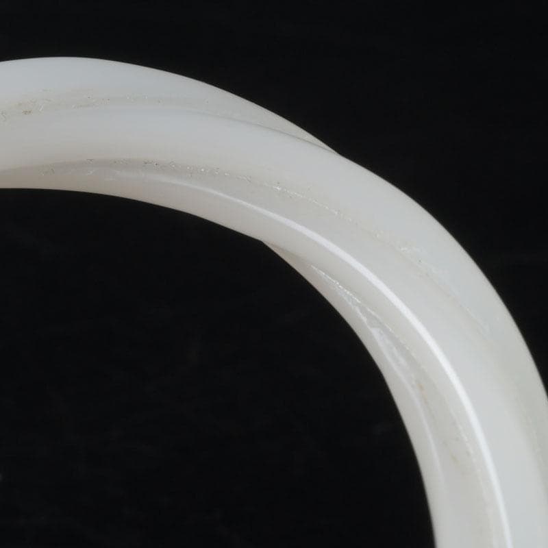 中国　玉石白玉彫刻　玉器　環　装飾品　V　9278E