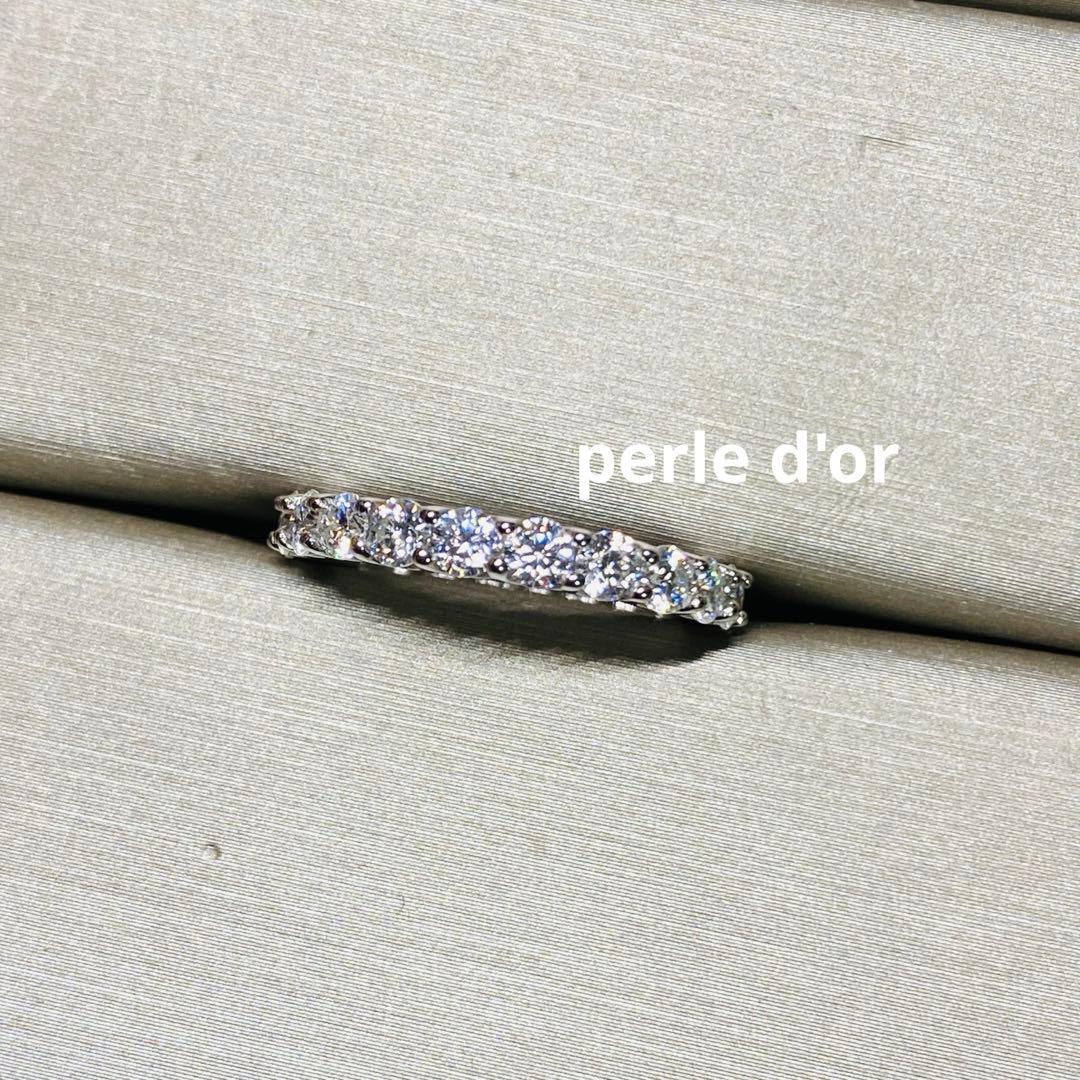 最高級モアサナイト　モアッサナイト　フルエタニティリング