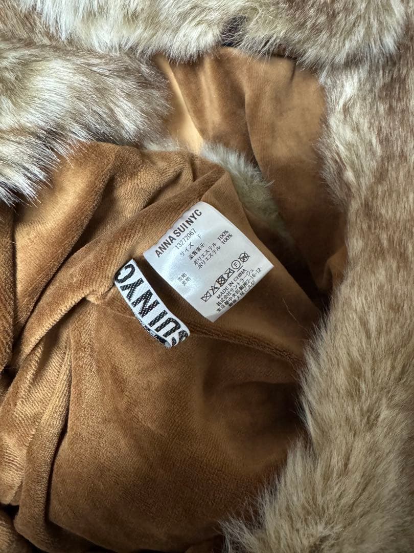 ANNA SUI NYC アニマルフードマフラー　アナスイ