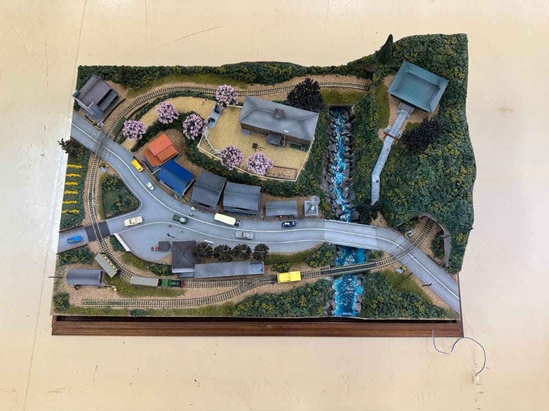 引き取り ジオラマ◆昭和ふるさと鉄道◆完成版鉄道風景模型 東京書芸館