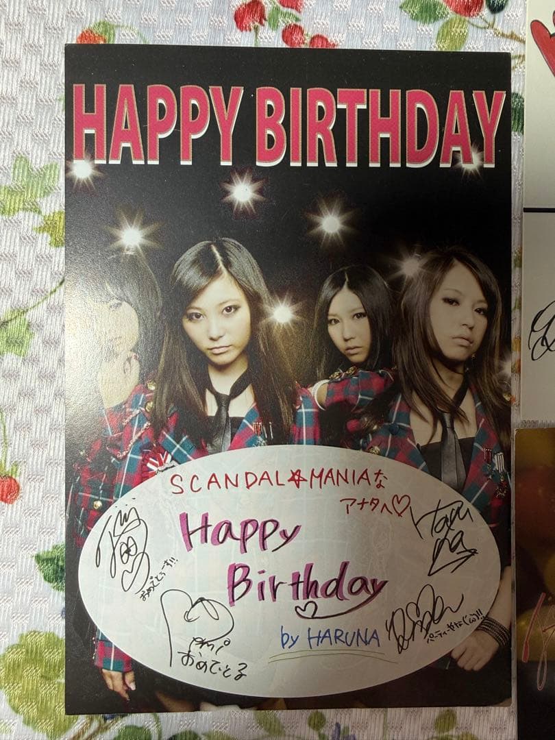 SCANDAL MANIA ファンクラブバースデーカードBirthdayCard