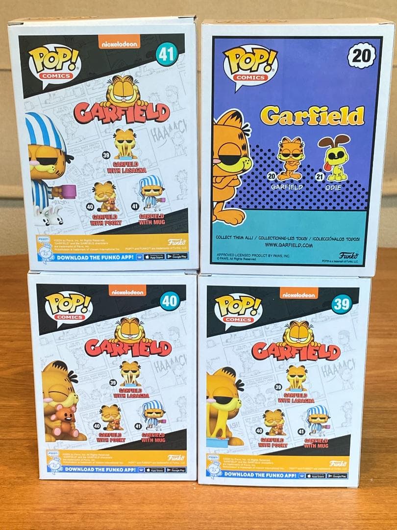 ガーフィールド フィギュア 4体セット FUNKO POP ファンコポップ