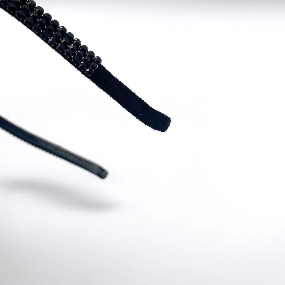 acca アッカ 3連 ラインストーン クリスタル カチューシャ ヘアバンド