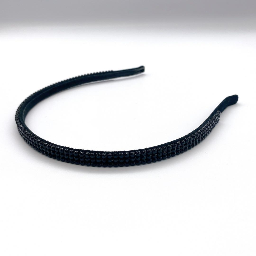 acca アッカ 3連 ラインストーン クリスタル カチューシャ ヘアバンド