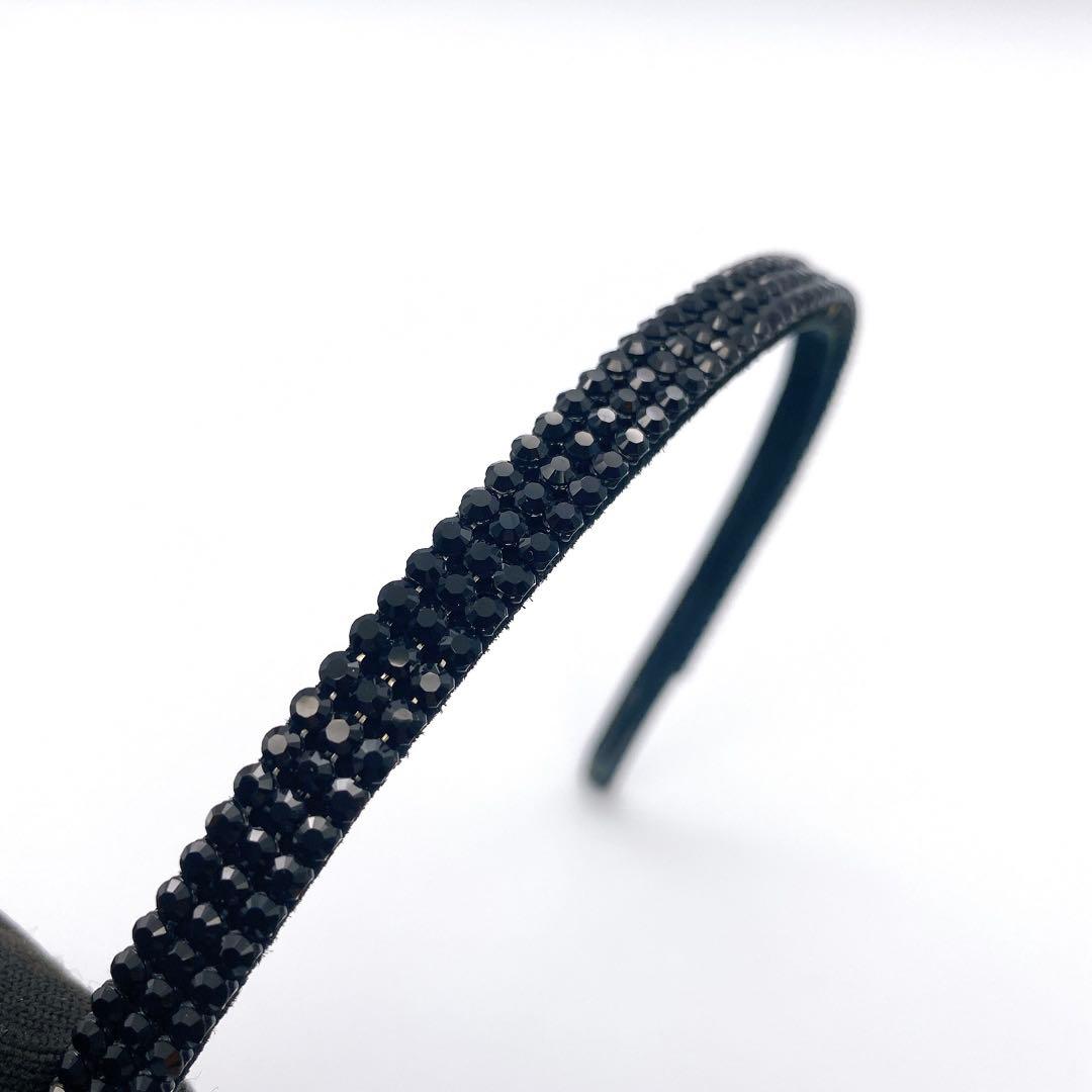 acca アッカ 3連 ラインストーン クリスタル カチューシャ ヘアバンド