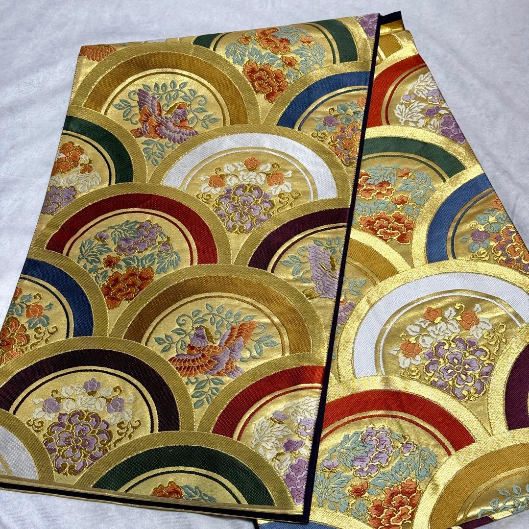 セミアンティーク　振袖フルセット　西陣織袋帯　156〜166　カトレア　可愛い❤︎