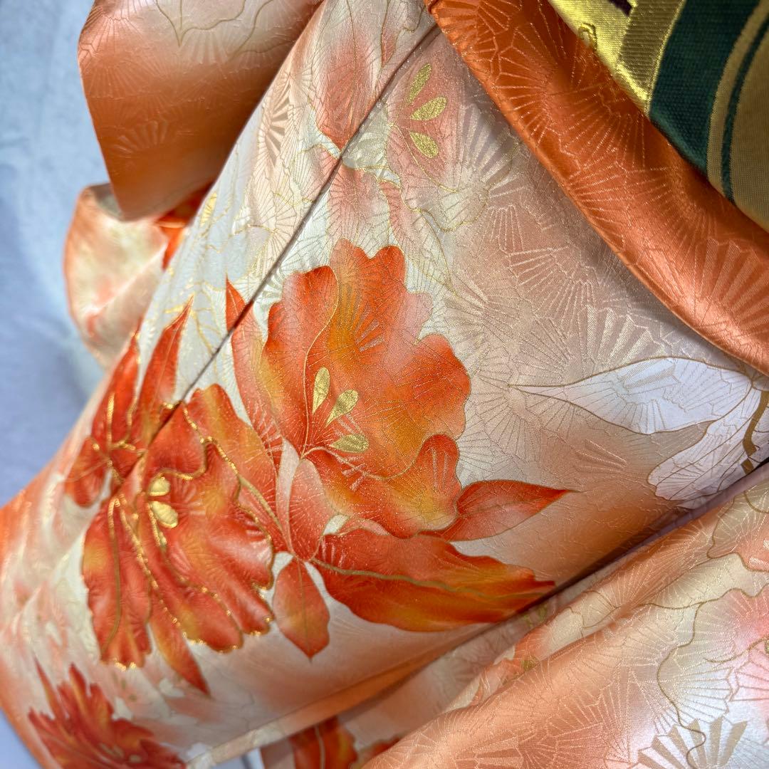 セミアンティーク　振袖フルセット　西陣織袋帯　156〜166　カトレア　可愛い❤︎