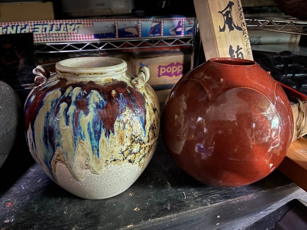 花瓶、壺、信楽焼、九谷焼、備前焼きなど各種 まとめ陶器花瓶