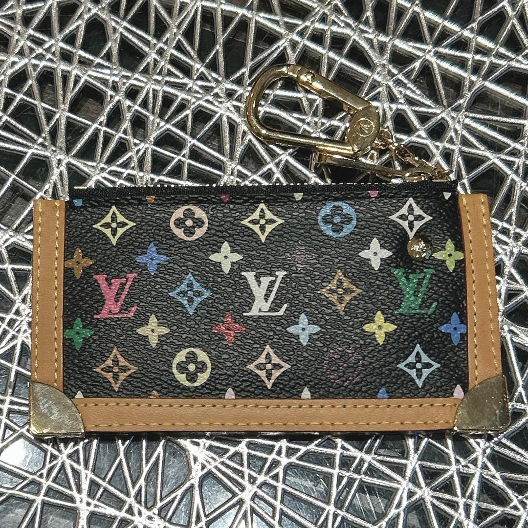ルイヴィトン ポシェットクレ マルチカラー 黒　ケース　値下げ