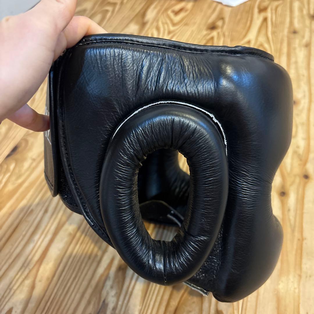 K-1 ヘッドギア ブラック レザー