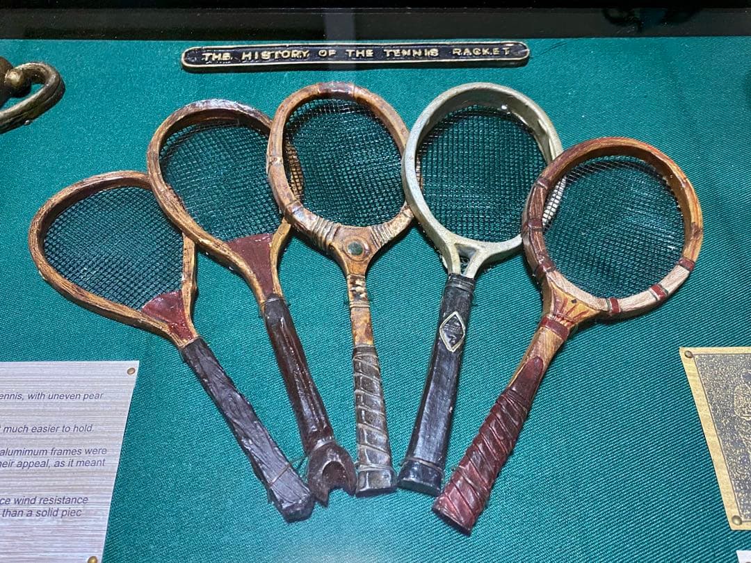 ◆激レア！テニス◆ ヴィンテージ壁掛け◆額縁◆オブジェ◆ディスプレイ◆ラケット史