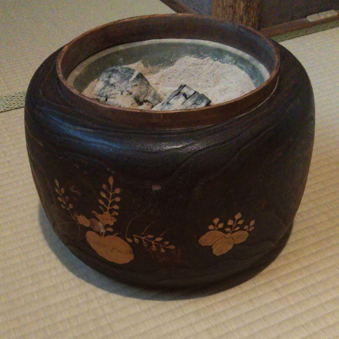 金巻き総桐火鉢