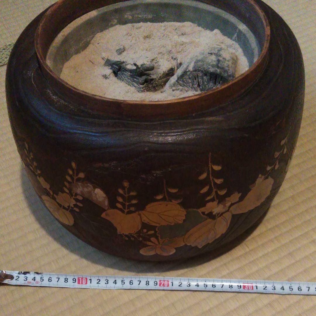 金巻き総桐火鉢