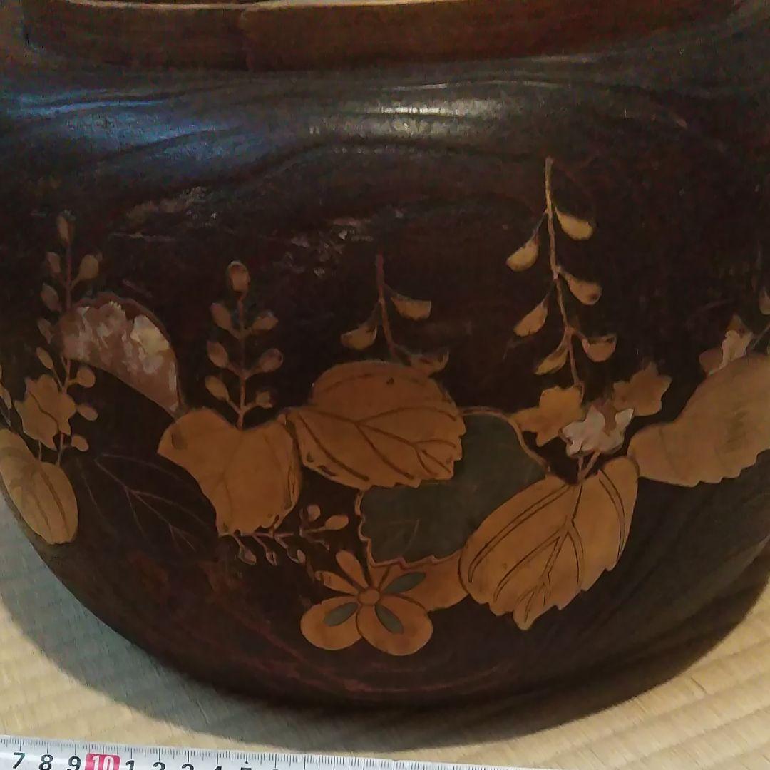 金巻き総桐火鉢