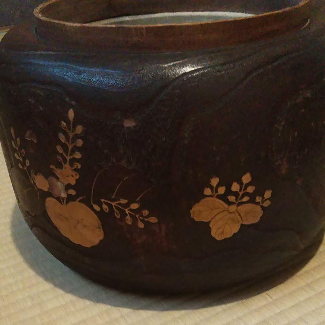 金巻き総桐火鉢