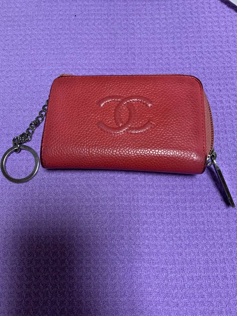 CHANEL レザーケース ピンク