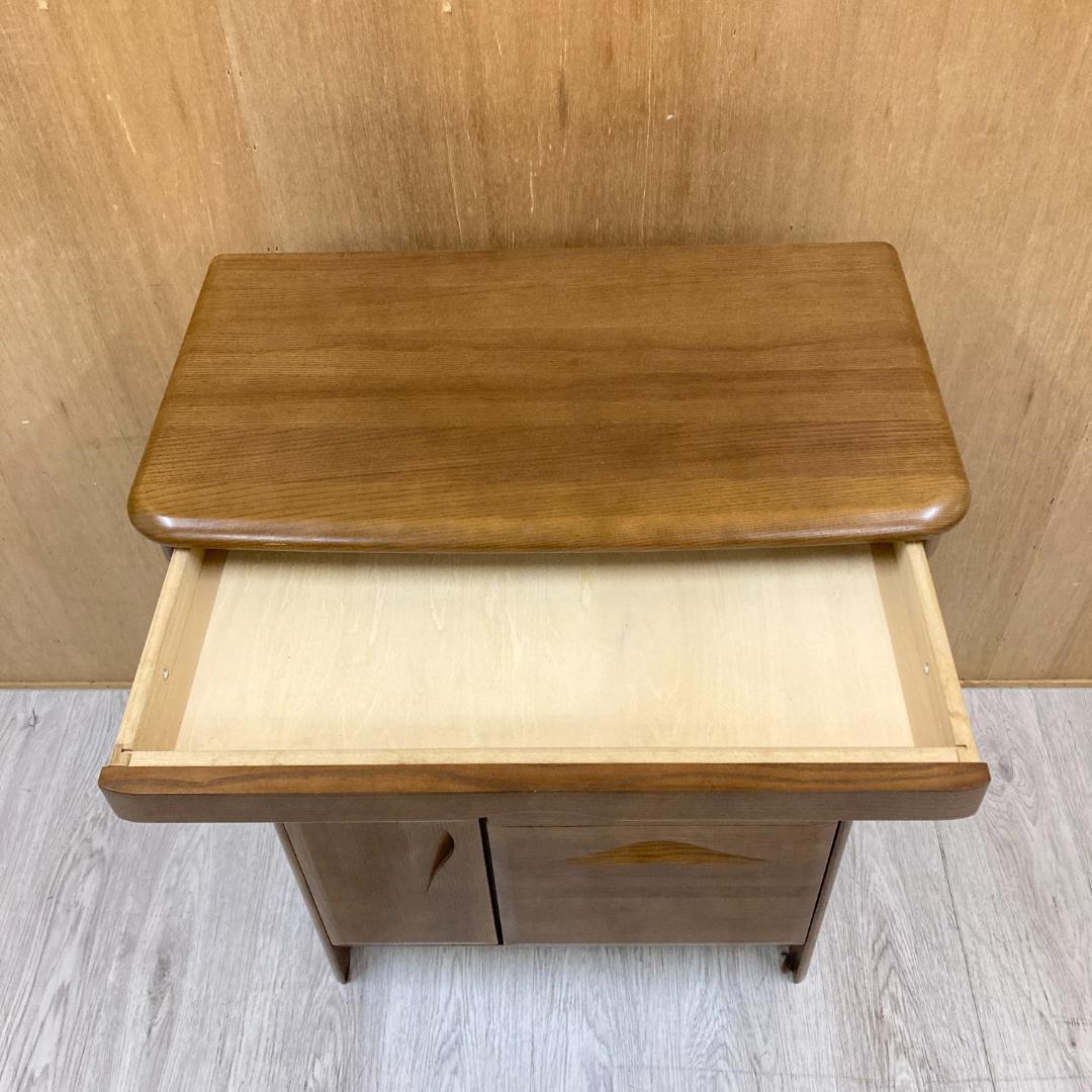 【カリモク】キャビネット　電話台　FAX台　コンセント付