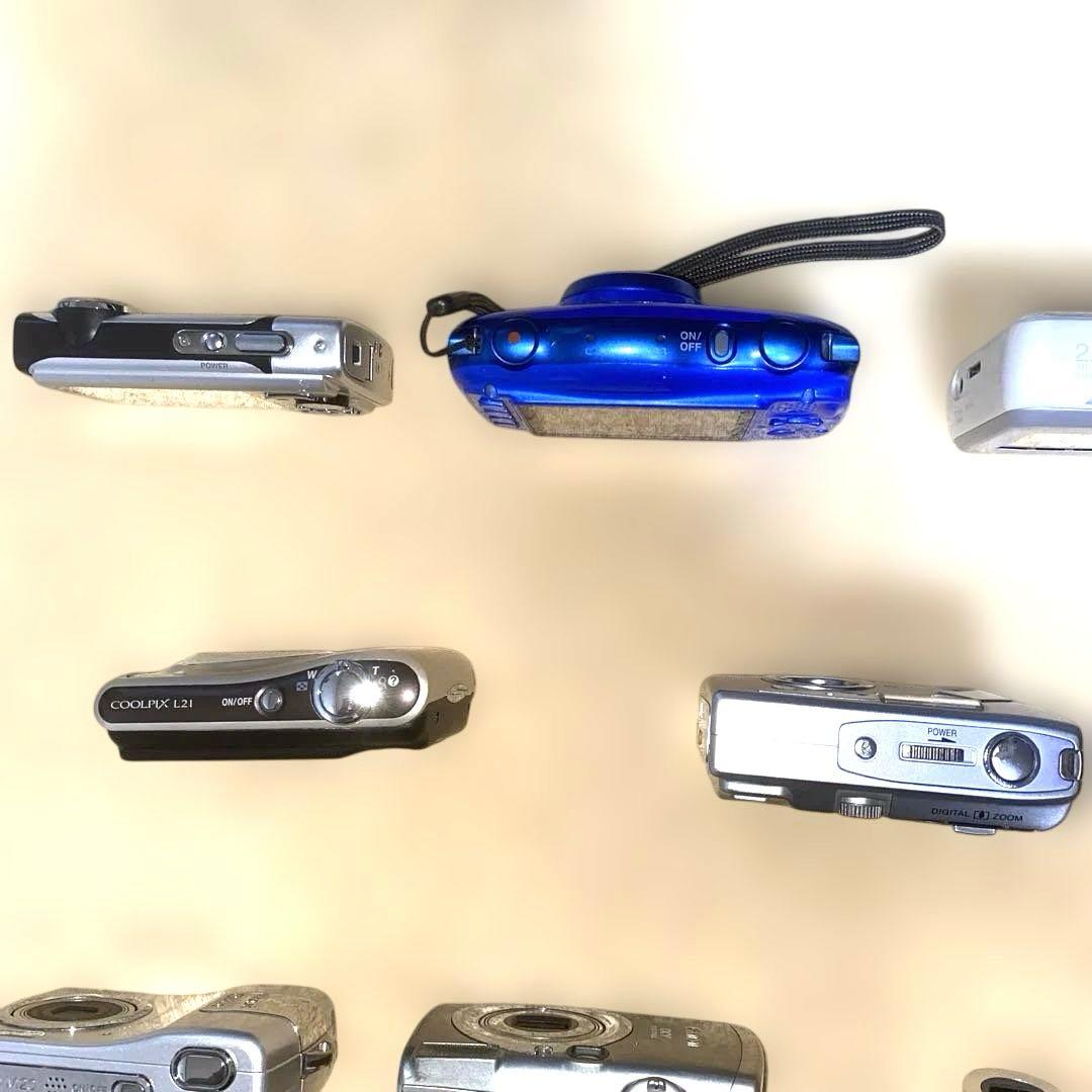 ジャンク品Canon IXY Nikon COOLPIX等デジカメ14台