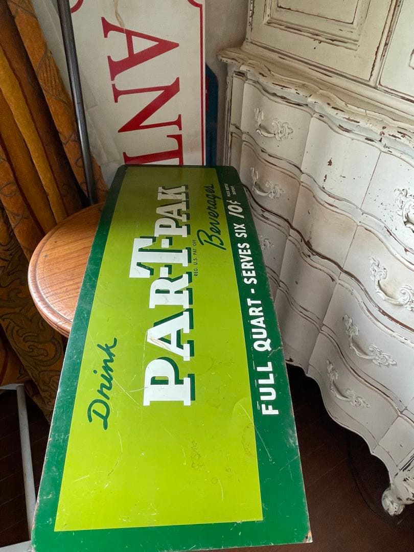 アンティーク　サイン　プレート　看板　ソーダ　Par-T-Pak アメリカ　レア