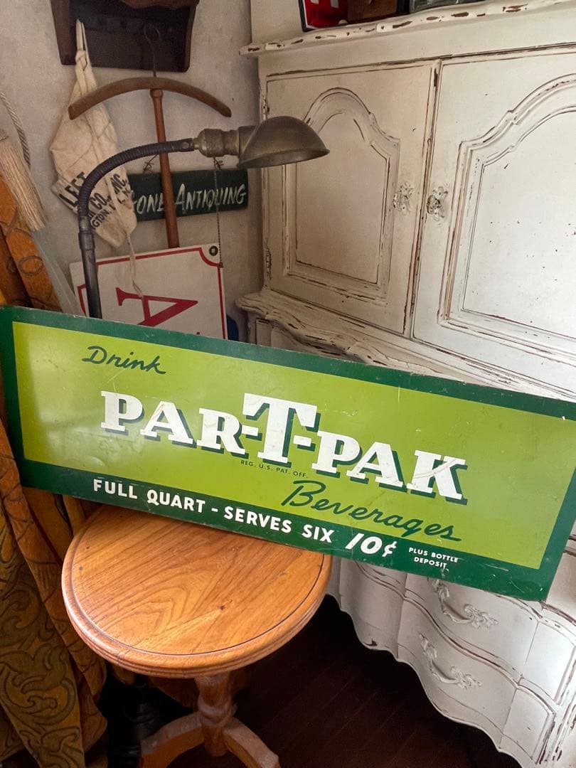アンティーク　サイン　プレート　看板　ソーダ　Par-T-Pak アメリカ　レア
