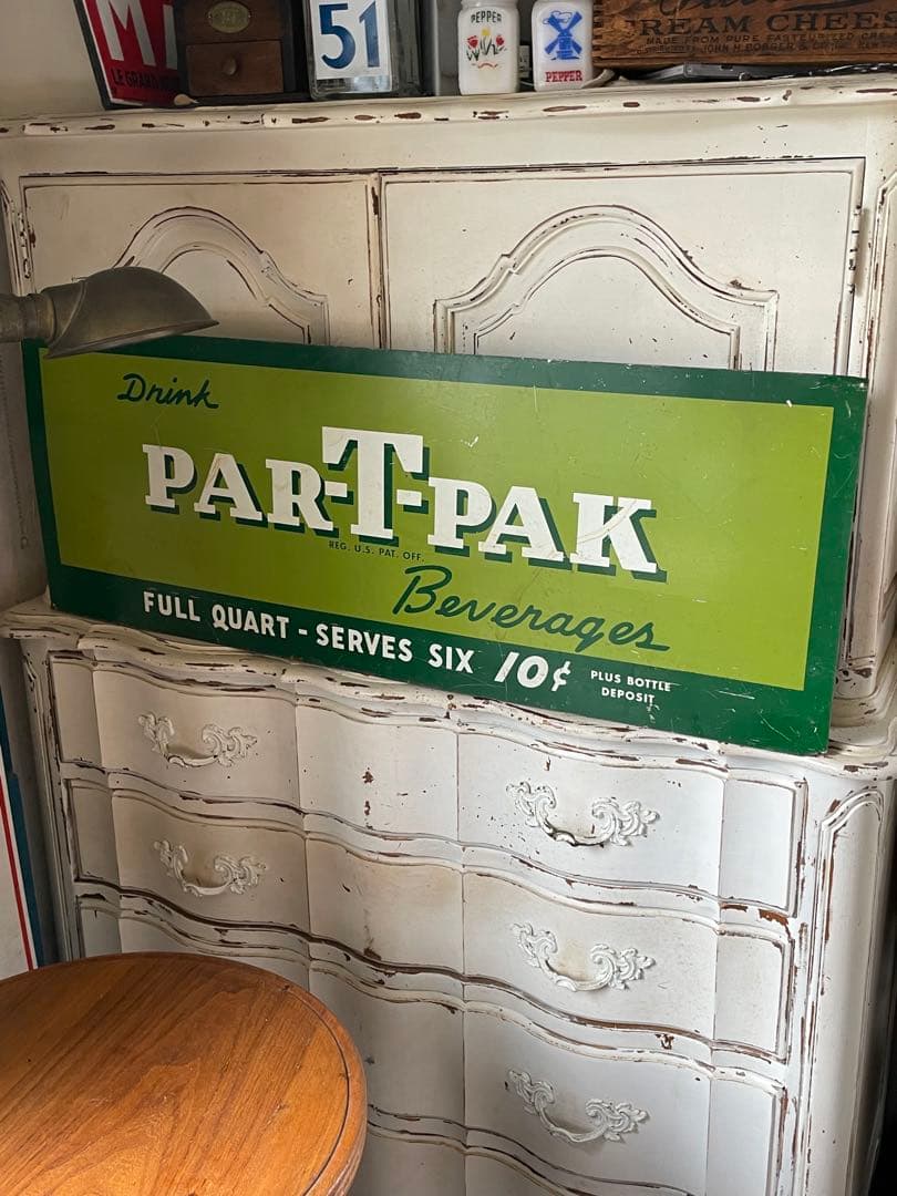 アンティーク　サイン　プレート　看板　ソーダ　Par-T-Pak アメリカ　レア