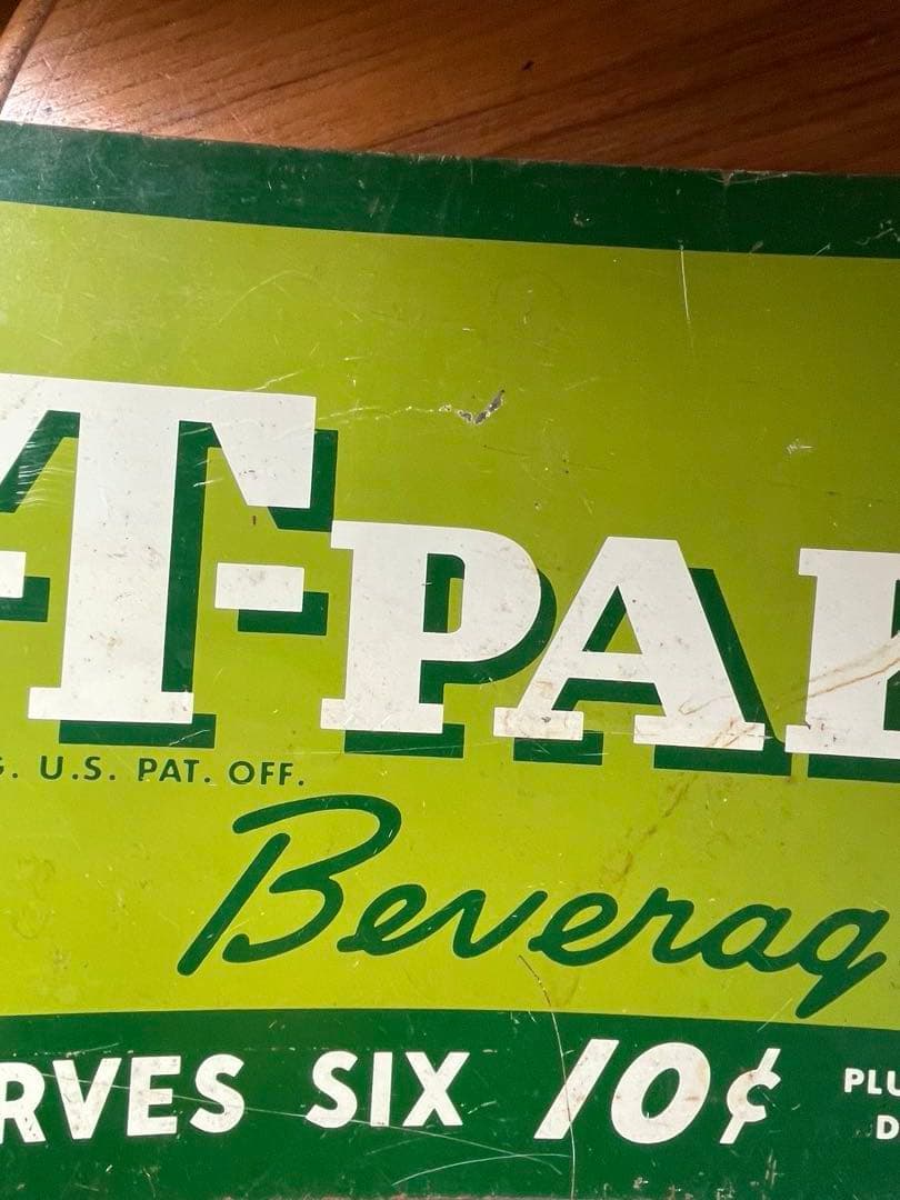 アンティーク　サイン　プレート　看板　ソーダ　Par-T-Pak アメリカ　レア