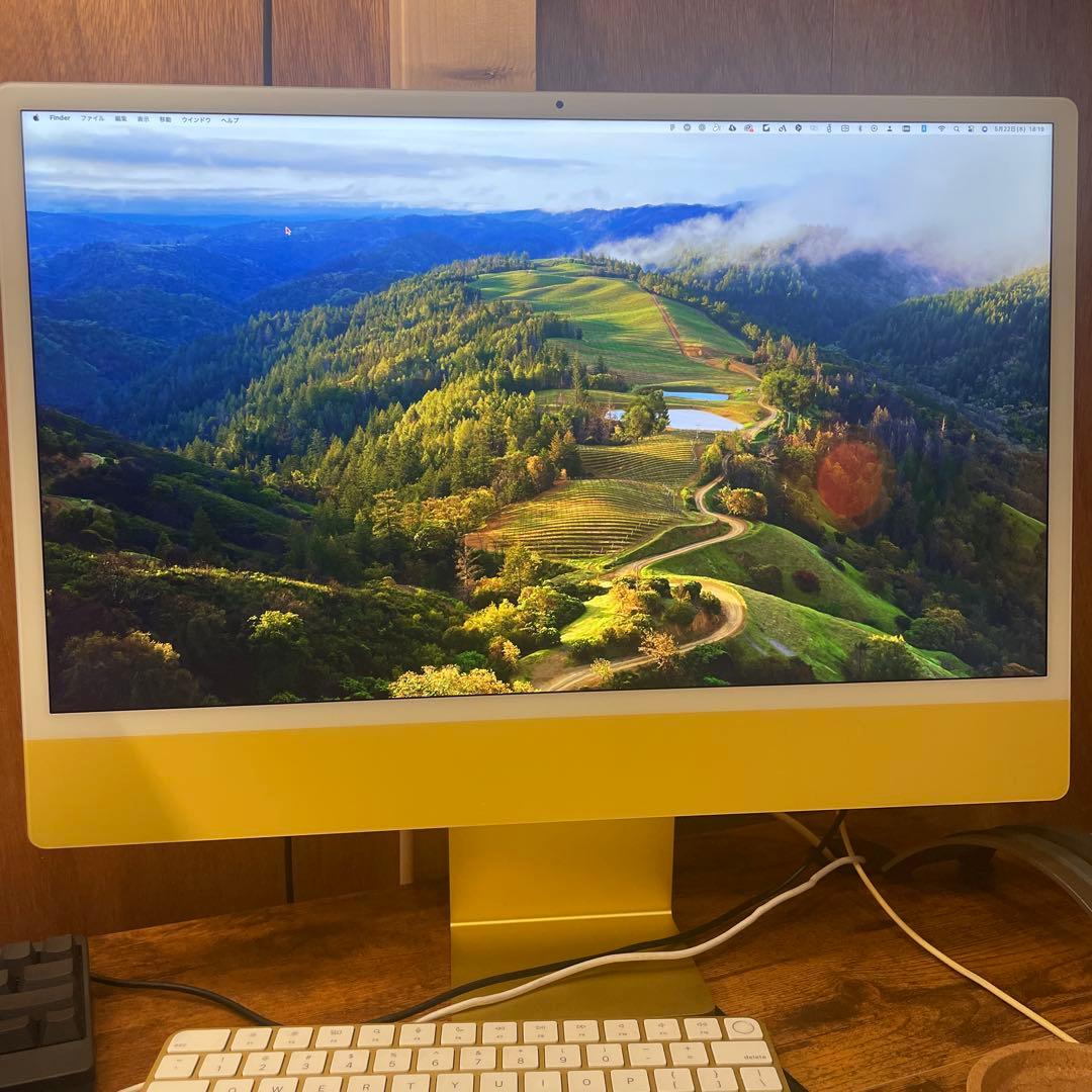 i*u様 iMac 24インチ イエロー Apple M1 チップ メモリ16G